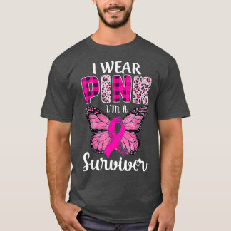 I'm A Survivor Pink Ribbon Breast Cancer Awareness T-Shirt