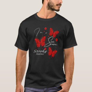 I'm A Survivor Stroke Awareness Butterfly T-Shirt