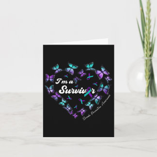 Im A Survivor Suicide Prevention Awareness Butterf Card