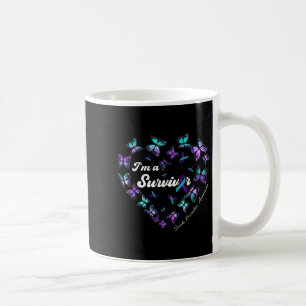 Im A Survivor Suicide Prevention Awareness Butterf Coffee Mug