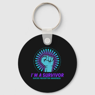 I'm A Survivor Suicide Prevention Awareness  Key Ring