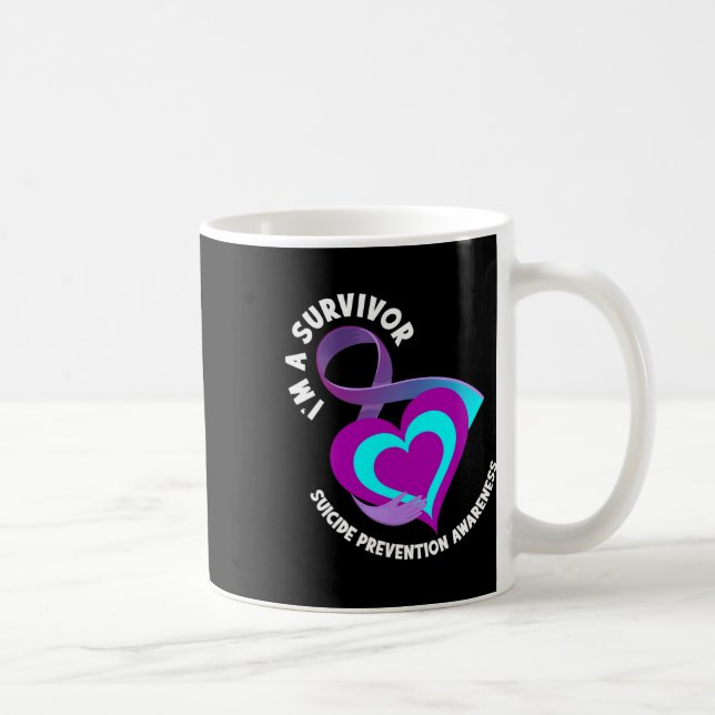I'm A Survivor Support Suicide Prevention Awarenes Coffee Mug (Right)