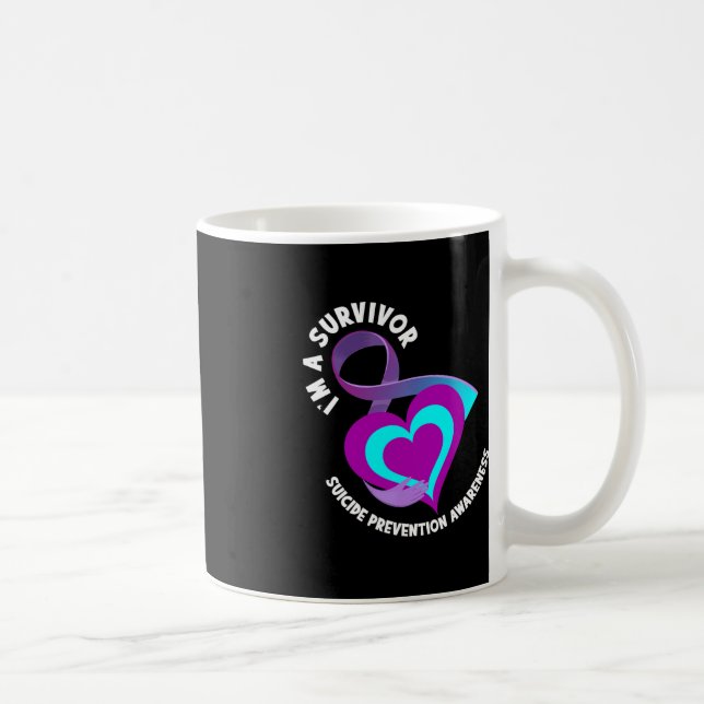 I'm A Survivor Support Suicide Prevention Awarenes Coffee Mug (Right)