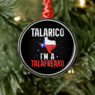 I'm A Talafreako James Talarico 2026 Texas Metal Tree Decoration