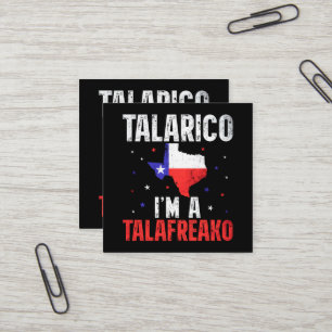 I'm A Talafreako James Talarico 2026 Texas Square Business Card