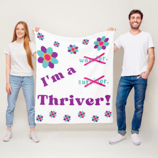 I'm a Thriver! Fleece Blanket