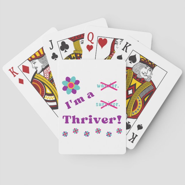 I'm a Thriver! Playing Cards (Back)