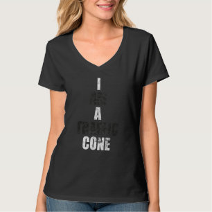 I'm A Traffic Cone Halloween Costume Distressed   T-Shirt