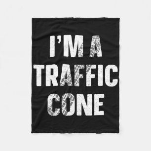 I'm A Traffic Cone Shirt Adult Kids Costume Funny Fleece Blanket