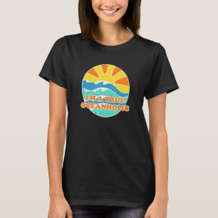 Im A True Oceanholic Beach Beach Bum Summer Bum T-Shirt