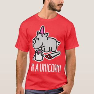 Im a unicorn funny chubby girl power BBW T-Shirt
