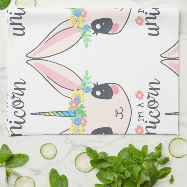 I'm a Unicorn Tea Towel (Folded)
