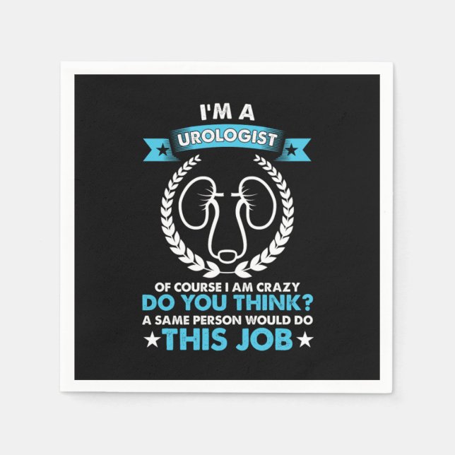 Im A Urologist Doctor Urology Professional Gift Napkin (Front)