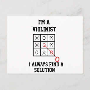 Im A Violinist I Always Find A Solution Postcard