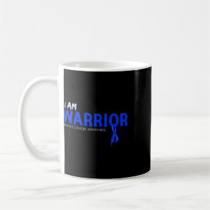 I'm A Warrior Alopecia Areata Awareness Blue Ribbo Coffee Mug