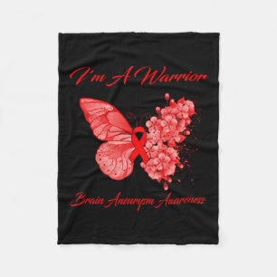 I'm A Warrior Brain Aneurysm Awareness  Fleece Blanket