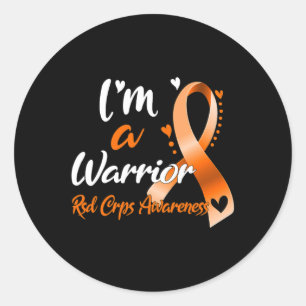 I'm A Warrior Rsd Crps Awareness Classic Round Sticker