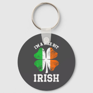 I'm A Wee Bit Irish Shirt Men Women Kids St Patric Key Ring