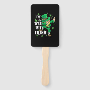 I'm A Wee Bit Irish St Patrick's Day Lovers Funny Hand Fan