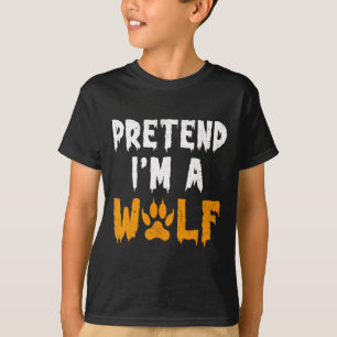 I'm A Wolf Funny Lazy Halloween Costume T-Shirt