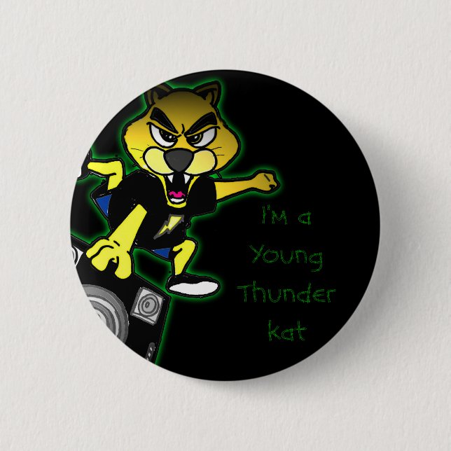 I'm a Young Thunderkat 6 Cm Round Badge (Front)