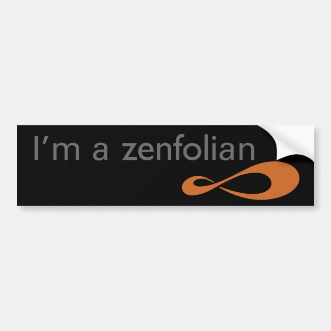 I'm a Zenfolian Bumper Sticker (Front)