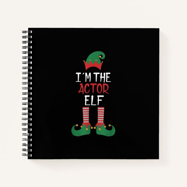 Im  Actor Elf  - Family Matching Christmas Notebook (Front)