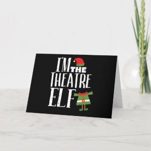Im Actres Elf Matching Acting Crew Fun Christmas Card