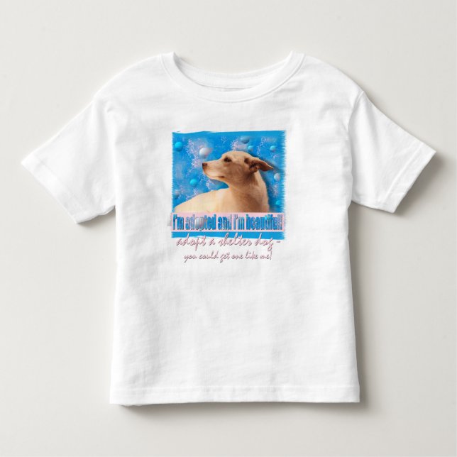 I'm adopted and I'm beautiful! Toddler T-shirt (Front)