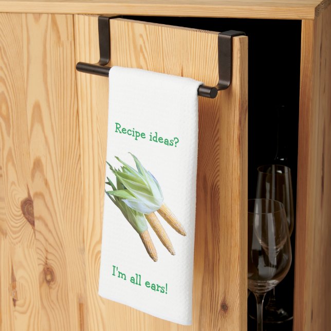 I'm All Ears Funny Vegetable Kitchen Towel (Thirds Fold)
