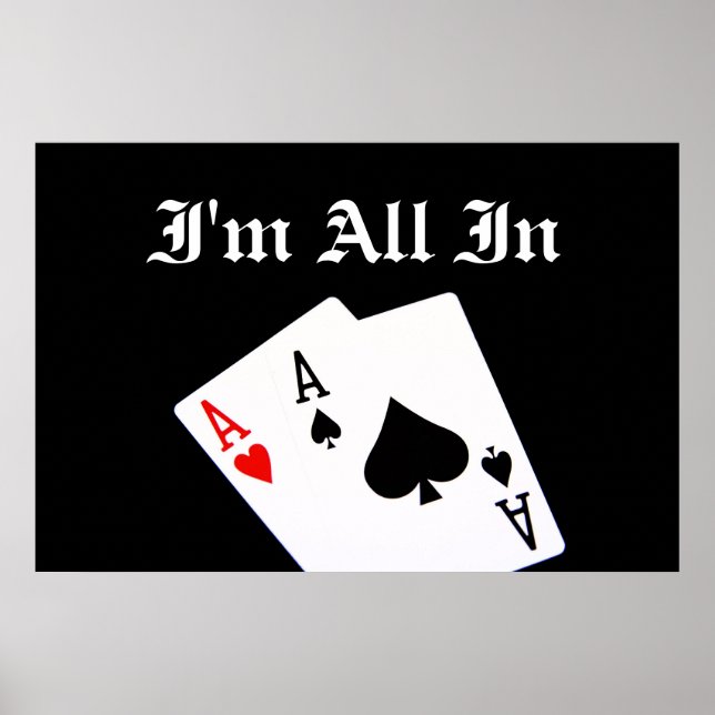 I'm All In Poker Poster (Front)