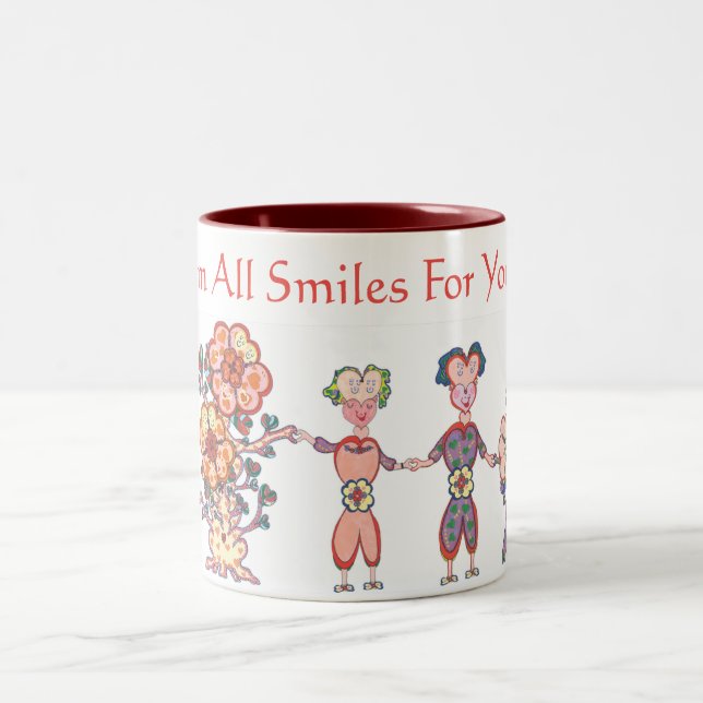 I'm All Smiles For You! (TM) Two-Tone Coffee Mug (Center)