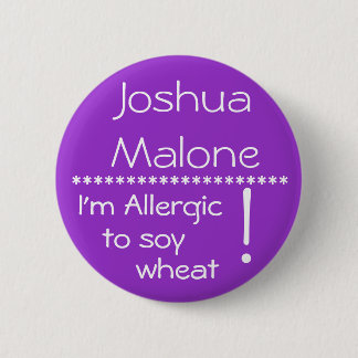 I'm Allergic to soy wheat allergy button