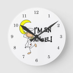 I'm an Angel T-shirts and Gifts Round Clock