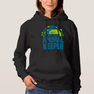 I'm An Animal Keeper Graphic Animal Lover Zoo Keep Hoodie