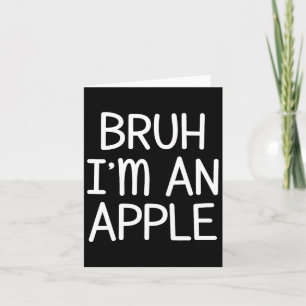 I'm An Apple Funny Lazy Halloween Costume Party Card