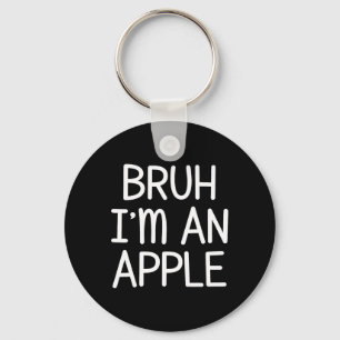 I'm An Apple Funny Lazy Halloween Costume Party Key Ring