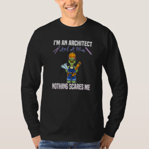 I'm An Architect And A Mom Nothing Scares Me Premi T-Shirt