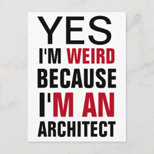 I'm An Architect Postcard