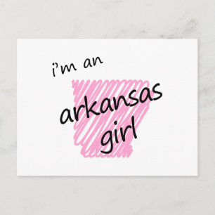 I'm an Arkansas Girl Postcard