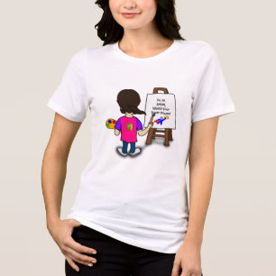 I'm an artist colorful illustration Tri-Blend shirt