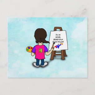 i'M AN ARTIST. What's your SUPER POWER? Postcard