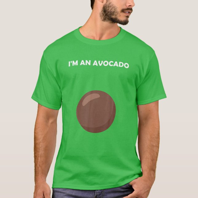 I&#x27;m An Avocado Halloween Costume Funny Avocados T-Shirt (Front)