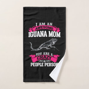 I'm an awesome Iguana mum Hand Towel