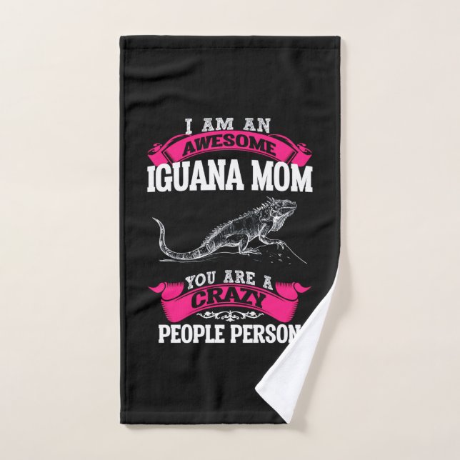 I'm an awesome Iguana mum Hand Towel (Hand Towel)