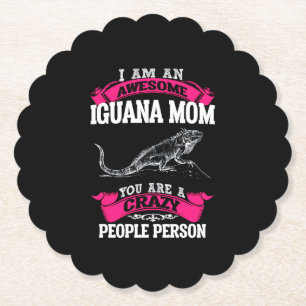 I'm an awesome Iguana mum Paper Coaster