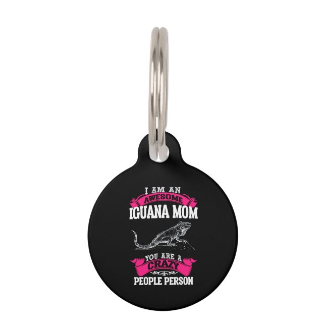 I'm an awesome Iguana mum Pet Tag (Front)