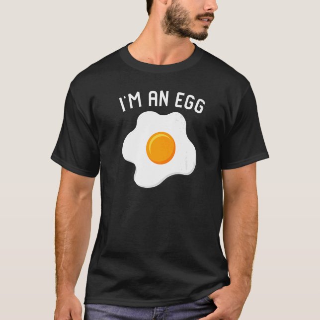 I'm An Egg Costume  Halloween Present Fried Egg Co T-Shirt (Front)
