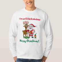 I'm an Elfie Reindeer Christmas T-shirt