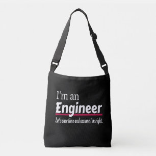 I'm an ENGINEER Funny Novelty Crossbody Bag